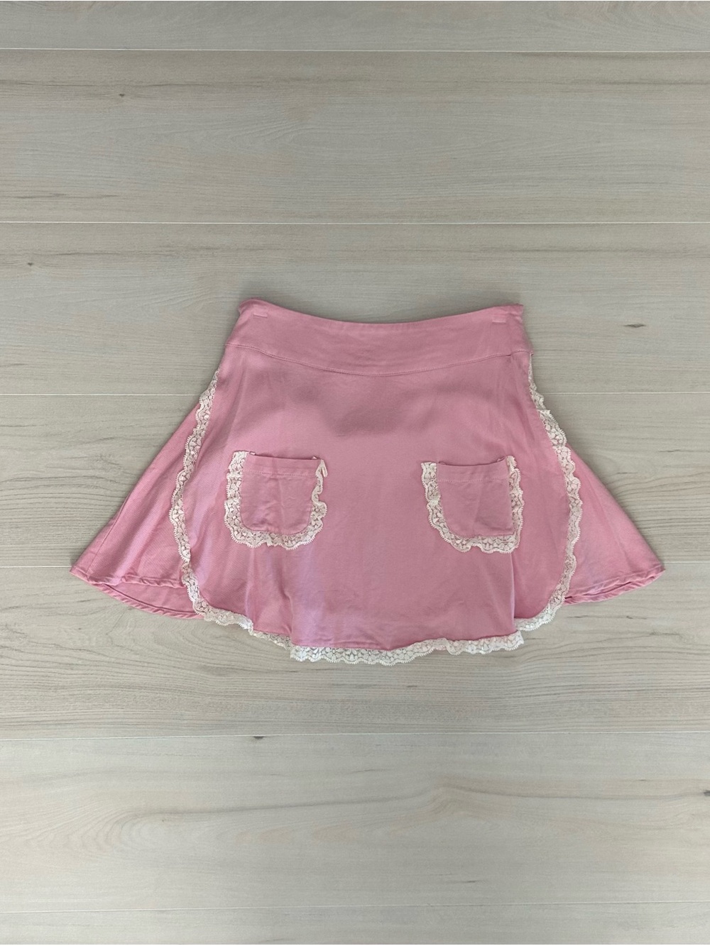 pink dollskill sugar thrillz apron mini skirt